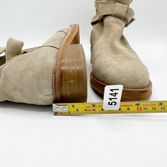 Allsaints Carla Suede Stud Strap Buckle Ankle‎ Boot Women's Size US 8.5 $380 - Picture 14 of 15